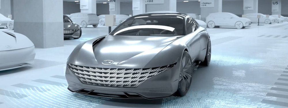 Hyundai dévoile un concept de charge avec un stationnement automatisé